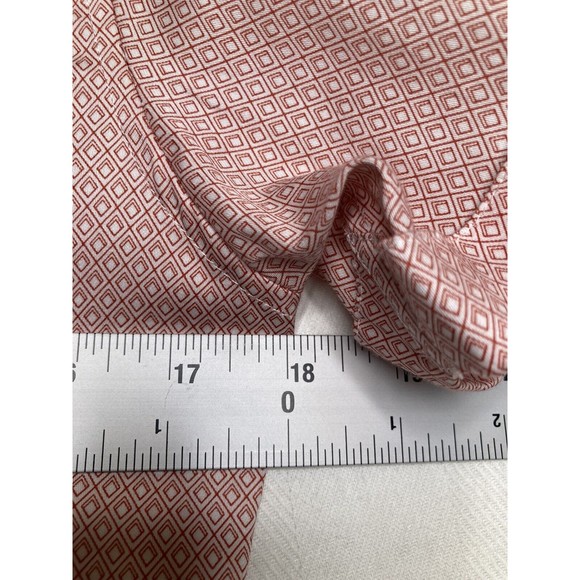 TED BAKER Men's Slim Fit GEO Print Short Sleeve Shirt Size 1 (XS) NWT Orange - Picture 7 of 10